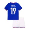 Conjunto (Camiseta+Pantalón Corto) Francia Fofana 19 Primera Equipación Euro 2024 - Niño